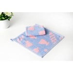 NEW Design Luxury Bamboo Towels | 2 Size Hand Facial Towel and Washcloth Cartoon Jacquard Child Kids Baby Bathroom Towel Sets