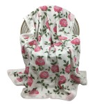 Thick 6 Layers Swaddle Blanket Print Large Size 120*120cm 70% Organic Bamboo 30%cotton  Muslin Swaddle Blanket