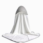 Organic Bamboo Bath Hooded Towel Soft Large Thick 500GSM 90x90CM Bamboo Hooded Towel for Infant New Born Baby Kids