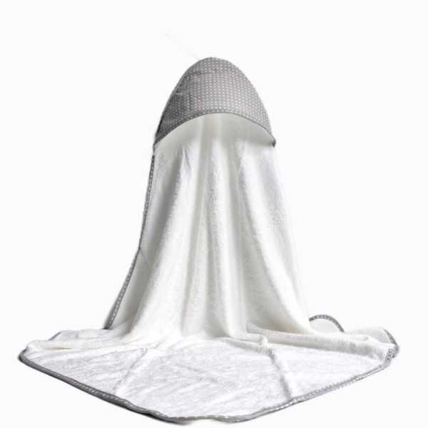 Organic Bamboo Bath Hooded Towel Soft Large Thick 500GSM 90x90CM Bamboo Hooded Towel for Infant New Born Baby Kids