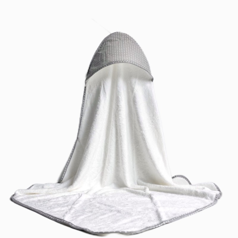 Organic Bamboo Bath Hooded Towel Soft Large Thick 500GSM 90x90CM Bamboo Hooded Towel for Infant New Born Baby Kids