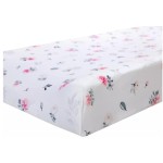 High Quality Customized Bamboo Cotton Muslin Crib Sheet 70%Bamboo 30%Cotton Cartoon Muslin Baby Bed Fabric Cot Crib Sheet