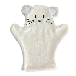 Super Soft High Quality Baby Bath Products Bath Mitten Bamboo Mitten BODY Mitten with Mouse Design
