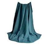Best Selling Thick 6 Layers Organic Bamboo Muslin Baby Blanket 120*120cm 70%Bamboo 30%Cotton Colored Muslin Baby Swaddle Blanket