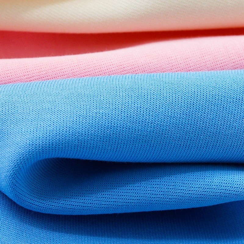 Best Selling  71% Organic Cotton29% Recycle Polyester 300gsm Interlock Thick Soft Tight Hoodies Sweatshirt Pants Suit Fabric