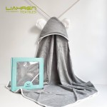 High Quality Organic Bamboo Baby Bath Towels 90*90cm Babies Towel With Hood Extra Soft Thick Newborn Hooded Baby Towels