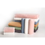 New Product in Stock High Quality 510gsm Supper Soft Bamboo Cotton Bath Towel Set Organic Bamboo Plain Adults Bath Towel Set