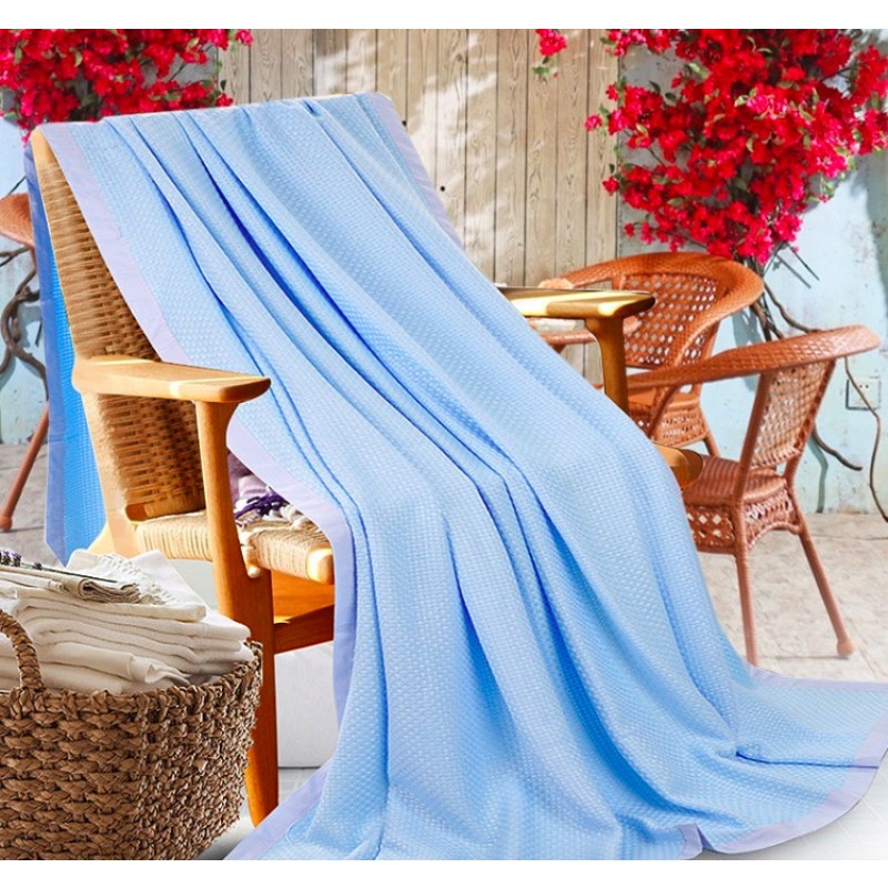 High Quality Bamboo Blanket 100%Organic Bamboo Baby Blanket Super Soft Feeling Woven Blanket