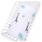 High Quality Customized Bamboo Cotton Muslin Crib Sheet 70%Bamboo 30%Cotton Cartoon Muslin Baby Bed Fabric Cot Crib Sheet