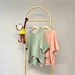 Liahren Bamboo Hoodie Beach Towel Lightweight Muslin Surf Poncho Changing Robe for Boy Girl Shower/Beach/Pool Child Cover up