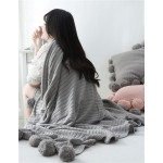 Soft Feeling 100%Cotton Knitting Baby Blanket  75*105cm Baby Knitted Blanket Comfortable Knit Baby Blanket
