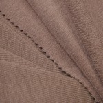 Merino Mixed Bamboo Cotton Acrylic Spandex Fabric 260gsm Soft Warm Brushed Rib Fabric for Long Sleeved Knitted Sweater Fabrics