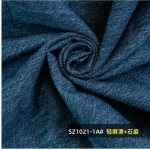 100%cotton 420gsm/12.4oz 180cm Ultra Soft Marble Pattern Cotton Twill Denim Fabric for Coat and Pants