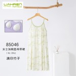 Super Soft Organic Bamboo Women Night Dress Summer Tank Dress Bamboo Loungewear Lady Strap Dress Home Wear Pajamas