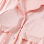 In Stock Luxury Ladies 93%Bamboo 7%Spandex Loungewear Sets With Padded Bust Support Short Sleeved Pants Bamboo Pajamas Set