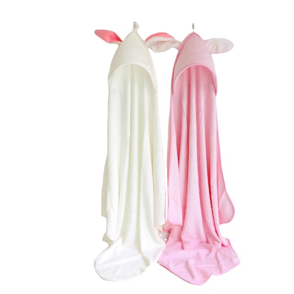 Customized 90x90cm Kids Indoor and Outdoor Bamboo Soft Baby Hooded Bath Towel Baby Bath Absorbent 500 Gsm Hooded Towel for Baby