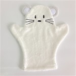Super Soft High Quality Baby Bath Products Bath Mitten Bamboo Mitten BODY Mitten with Mouse Design