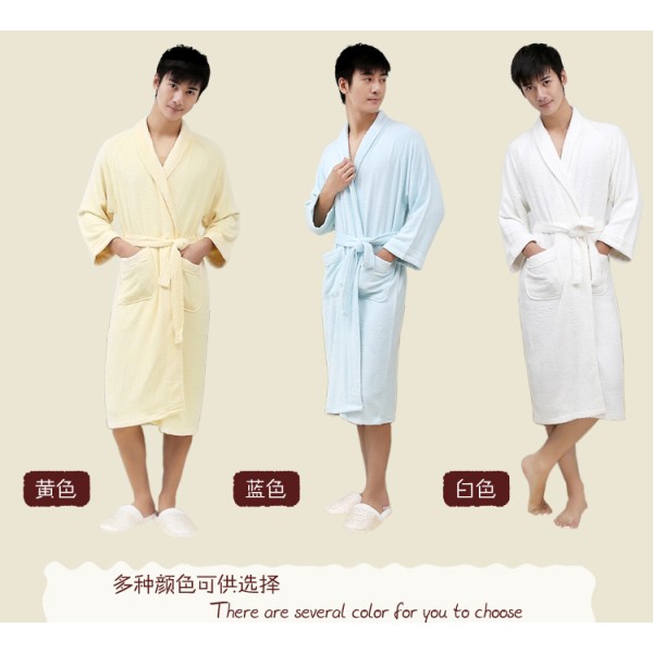 Hot Selling Soft 92%Bamboo 8%Micro Fiber Unisex Bathrobe