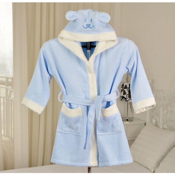 Wholesale Customized High Quality Bamboo Kids Bath Robes, Bamboo Children Bathrobe