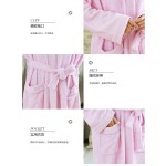 High Quality Luxurious Soft Men and Woman Sleepwear Organic Bamboo Bathrobe Long Absorbent Terry Bath Robe for Woman