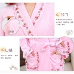 Super Soft Absorbent High Quality Luxury Custom Logo Women Bath Robe Hotel Premium Double Terry Hooded Bathrobe