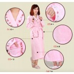 Super Soft Absorbent High Quality Luxury Custom Logo Women Bath Robe Hotel Premium Double Terry Hooded Bathrobe