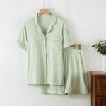 In Stock Luxury Ladies 93%Bamboo 7%Spandex Loungewear Sets Customize Women Sleepwear Set Women's Pajamas Set