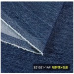 100%cotton 420gsm/12.4oz 180cm Ultra Soft Marble Pattern Cotton Twill Denim Fabric for Coat and Pants