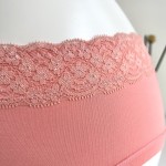 Bamboo Underwear Lace Side Female Underwear Women Panties Wholesale High Quality Lady Hipster Spandex / Bamboo Fiber Breathable