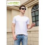 Luxury Bamboo Fiber T-shirt Super Soft 95% Bamboo 5%Spandex Organic Bamboo Men T Shirt V-Neck Men T Shirt