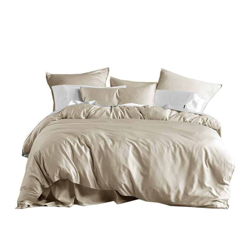 Organic 100% Bamboo Satin 60S 400T Premium Quality Quilt Cover Silk Soft Breathable Free Fresh Luxury Bedding Sheet