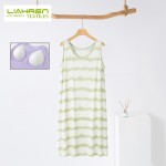 Super Soft Organic Bamboo Women Night  Dress Summer Household Clothes  Bamboo Loungewear Lady Home Wear Pajamas