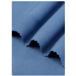 46%Bamboo46%Organic Cotton 8%Spandex 40s 240GSM Bamboo Fabric 2*2 Rib Stretchy  Fabric for Summer Tank Tops and Loungewear
