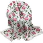 Thick 6 Layers Swaddle Blanket Print Large Size 120*120cm 70% Organic Bamboo 30%cotton  Muslin Swaddle Blanket