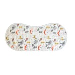 100% Organic Bamboo Muslin Baby Burp Cloth Set Button Closure OEM Service Printed Burp Bibs