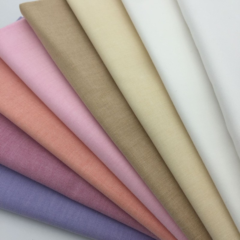 76% Cotton24%Polyester Plain Fabric 152gsm Oxford Fabric Wrinkle Resistant Classic Shirt Fabric