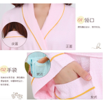 High Quality Original Design Star Hotel Unisex 100% Bamboo Terry Bathrobe Luxury Bathrobe Breathe Freely Bathrobe