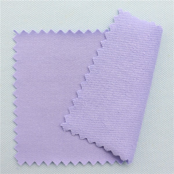 Stock 92% Bamboo 8%Spandex 260gsm NE40 Knit Fabric Antibacterial Eco-friendly Bamboo French Terry Fabric for Garment Hoodie