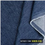 100%cotton 420gsm/12.4oz 180cm Ultra Soft Marble Pattern Cotton Twill Denim Fabric for Coat and Pants