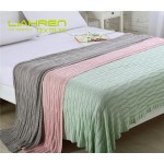 Super Soft 100% Bamboo Blanket Knitted Baby Blanket High Quality Bamboo Knit Throw Blanket