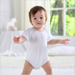 Hot Selling High Quality Organic Bamboo Baby Bodysuit Newborn Short Sleeve Clothes Romper Baby Suit