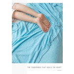 100% Organic Bamboo Soft Home Sofa Throw Bed Blankets Baby Knitted Blanket