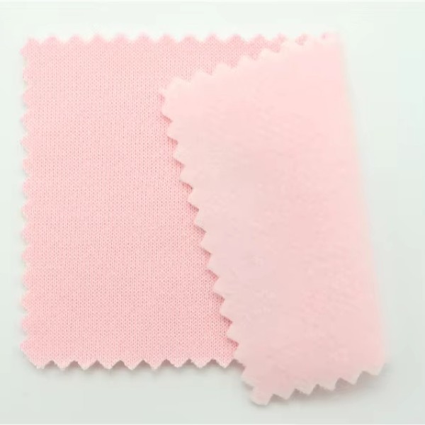 High Quality 43% Organic Cotton 57%Recycle Polyester Fleece 380gsm Soft Warm Thick Jacket Hoodie Fabric Knit Fleece Fabric