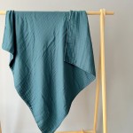 Best Selling Thick 6 Layers Organic Bamboo Muslin Baby Blanket 120*120cm 70%Bamboo 30%Cotton Colored Muslin Baby Swaddle Blanket
