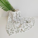 4 Layers 57*57cm Organic Bamboo Bamboo Baby Muslin Blanket Reactive Print Muslin Pad