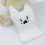 Hot Selling Baby Bath Products Protect Sensitive Baby Skin Bath Mitten Bamboo Fiber Baby Bath Mitts