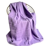 Best Selling Thick 6 Layers Organic Bamboo Muslin Baby Blanket 120*120cm 70%Bamboo 30%Cotton Colored Muslin Baby Swaddle Blanket