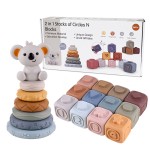 Block Toy Factory - Soft Silicone Stacking Tower
