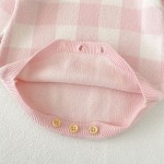 Baby Romper Factory - Autumn Solid Lattice Fly Sleeve