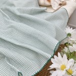 Swaddle Blanket Manufacturer - Floral Plaid 100% Cotton